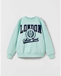 Miniğimin Cicileri London Baskı Çocuk Sweat - Mint