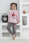 Miniğimin Cicileri Mnn Kız Çocuk Pijama Takımı - Pembe